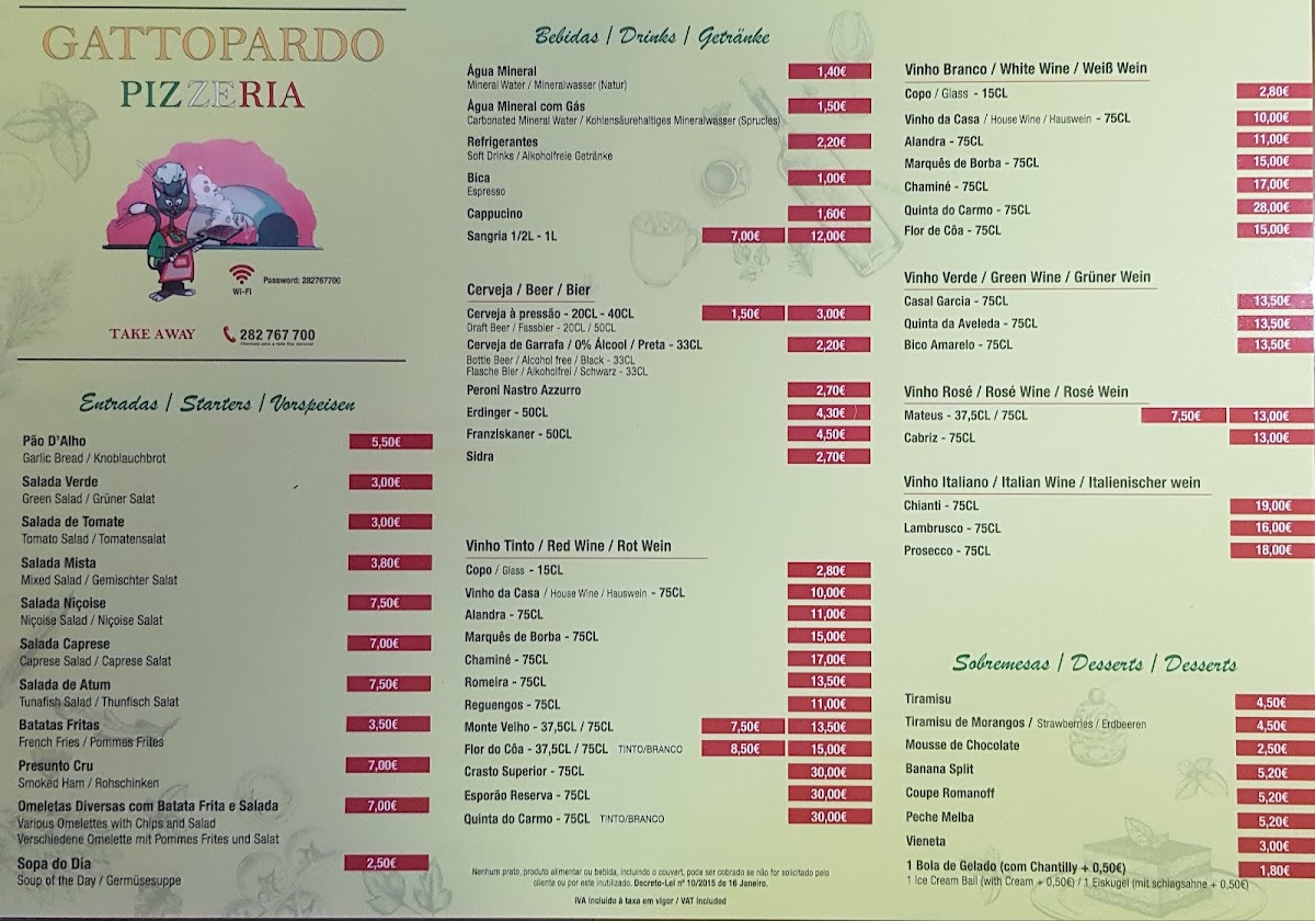 Menu Pizzeria Gattopardo-7